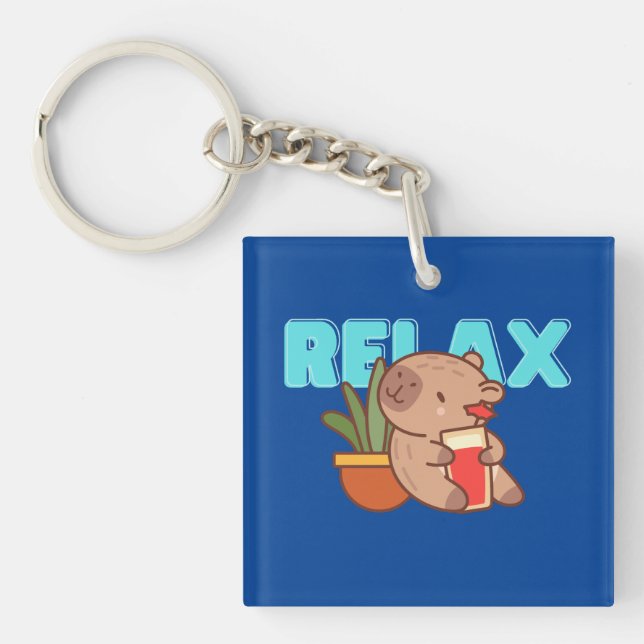 Relaxing Rodent Keyring (Front)