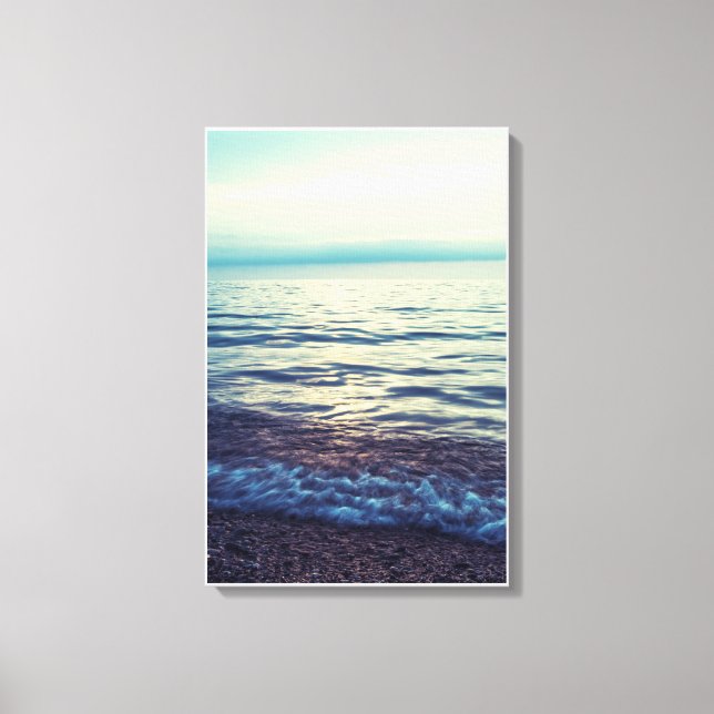Relaxing sea waves canvas print (Front)