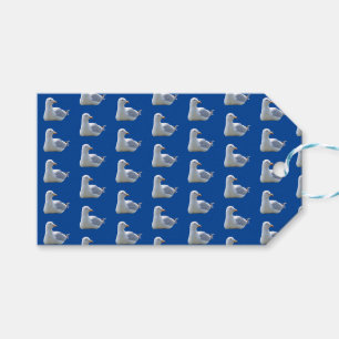 Relaxing Seagull by the Sea   Coastal Blue Seaside Gift Tags