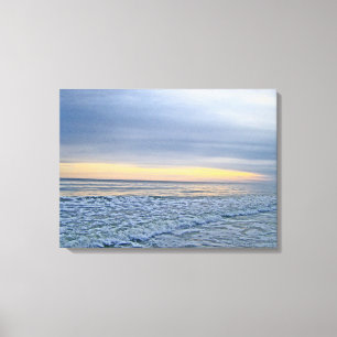 Relaxing Sunset by the Sea Canvas Print