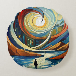 Relaxing Traditional  Round Cushion