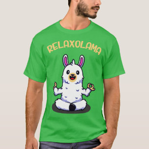 Relaxolama Funny Llama Meditation Alpaca Yoga T-Shirt