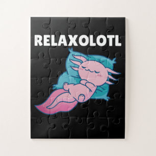 Relaxolotl Axolotl Lovers, Cute Animals Relax Jigs Jigsaw Puzzle
