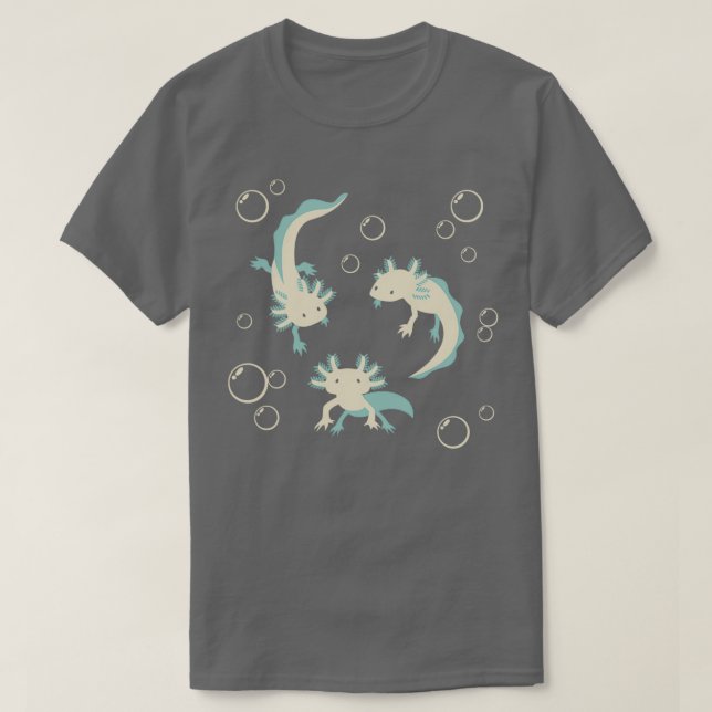 Relaxolotl Teal T-Shirt (Design Front)