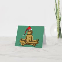 Relaxter Frosch zu Weihnachten