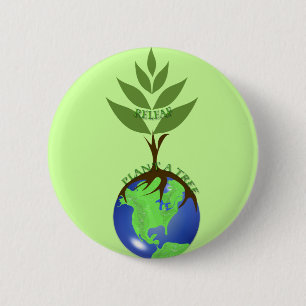 ReLeaf Plant A Tree 6 Cm Round Badge