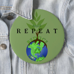 Releaf Reduce Recycle 6 Cm Round Badge