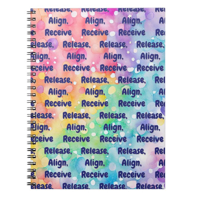 Release, Align, Receive Notebook (Front)
