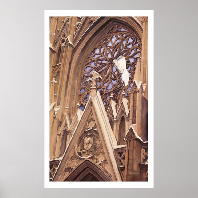 "Release" Dove at Church Artwork Poster (Front)