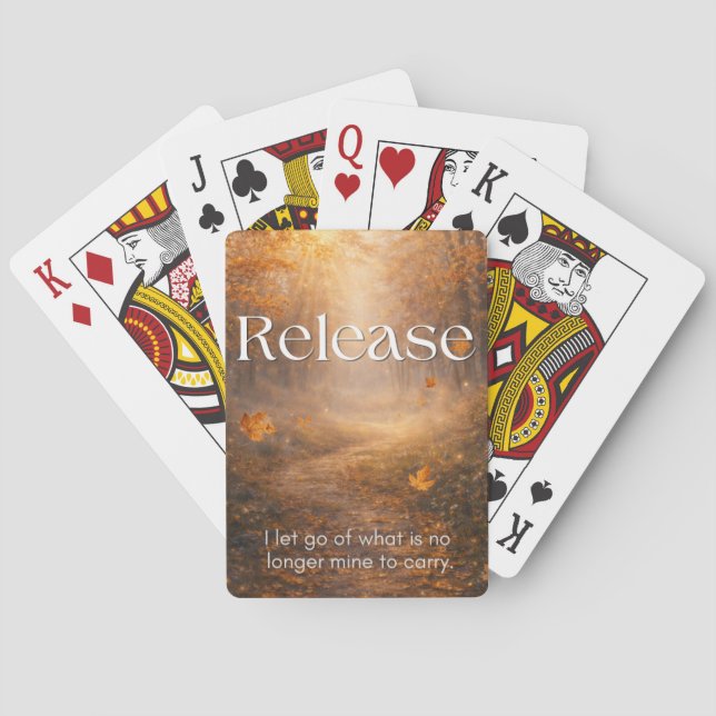 Release - Inspirational Playing Cards Gift (Back)