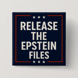 Release the Epstein Files 15 Cm Square Badge