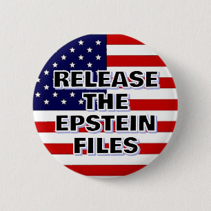 RELEASE THE EPSTEIN FILES (American Flag) 6 Cm Round Badge