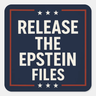 Release the Epstein Files Square Sticker