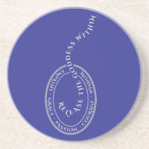 Release the Goddess Within Sandstone Coaster