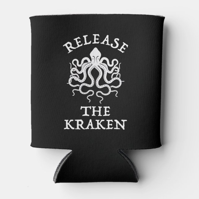 Release The Kraken Can Cooler (Front)