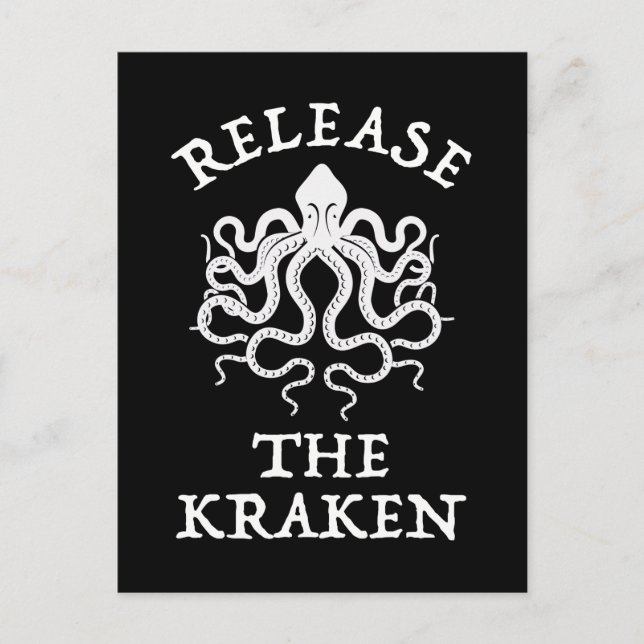 Release The Kraken Postcard (Front)