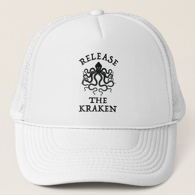 Release The Kraken Trucker Hat (Front)