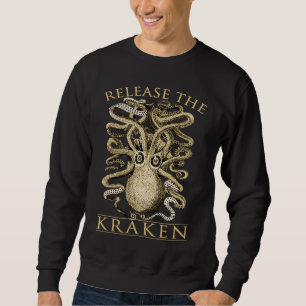 Release The Kraken Vintage Cthulhu Steampunk Sweatshirt