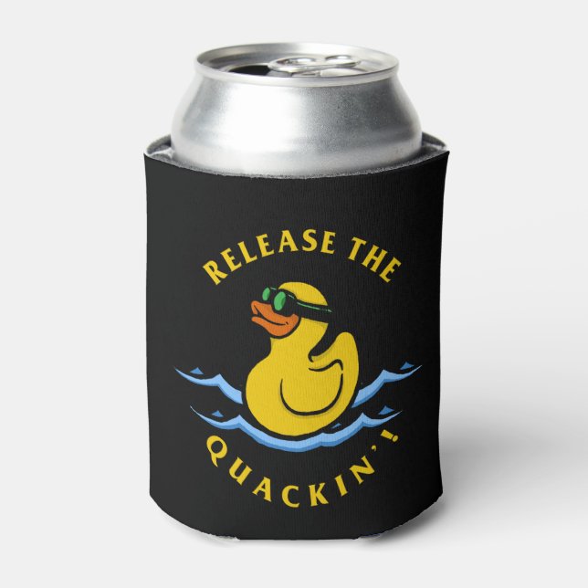 Release The Quackin' Can Cooler (Can Front)