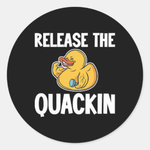 Release The Quackin Gym Bodybuilding ------ Classic Round Sticker