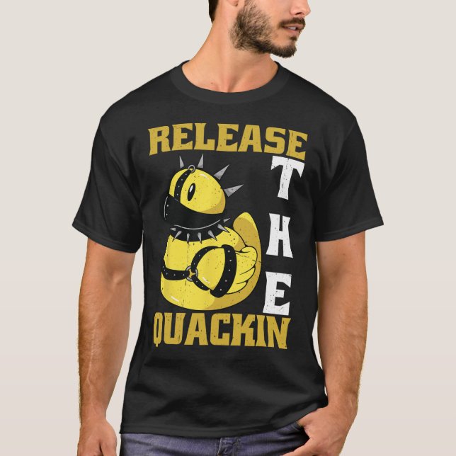Release The Quackin Gym Bodybuilding --  T-Shirt (Front)