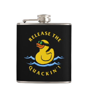 Release The Quackin' Hip Flask
