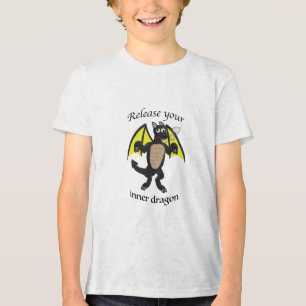Release your inner dragon (goofy) Tri-Blend shirt
