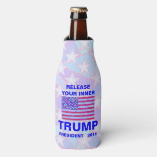 Release Your Inner Trump Bottle Funny Political Bottle Cooler