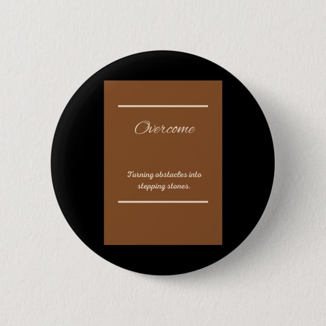 Relentless Ambition – Fearless Wall Art For Those  6 Cm Round Badge (Front)