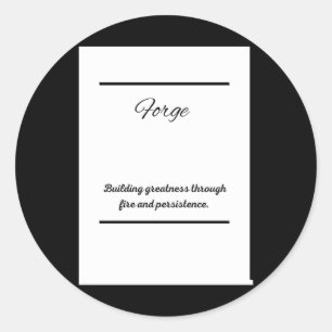 Relentless Ambition – Fearless Wall Art For Those Classic Round Sticker