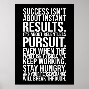 Relentless Pursuit - Success Motivational Poster