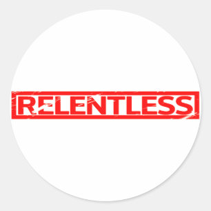 Relentless Stamp Classic Round Sticker