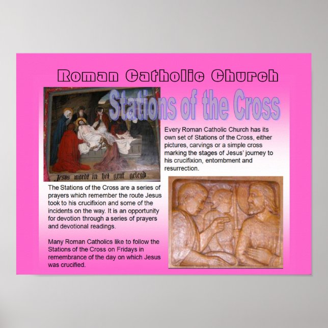 Relgion, Roman Catholic Stations of the Cross Poster (Front)