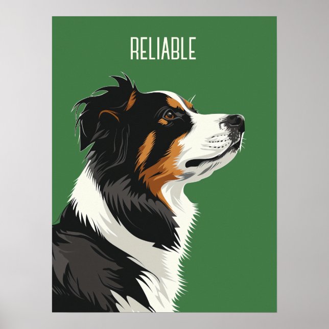 Reliable Australian Shepherd Poster (Front)