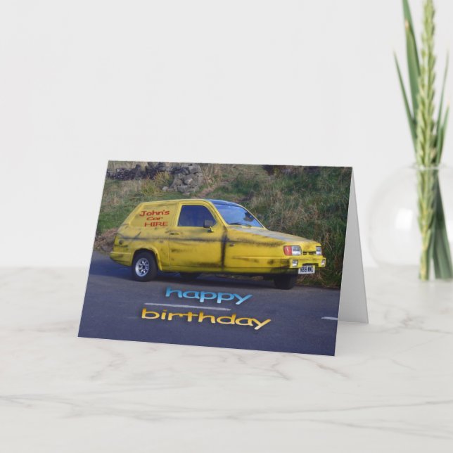 Reliant Robin Birthday card (Front)