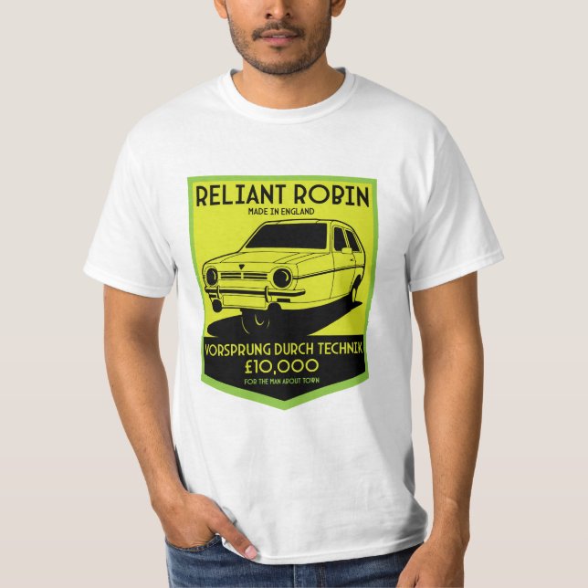 Reliant Robin British Car T-Shirt (Front)