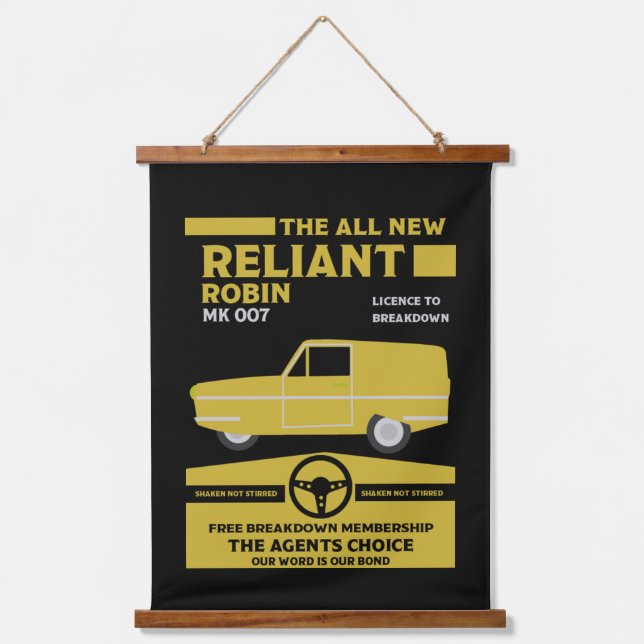 Reliant Robin Car Hanging Tapestry (Front)