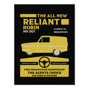 Reliant Robin Car Photo Print