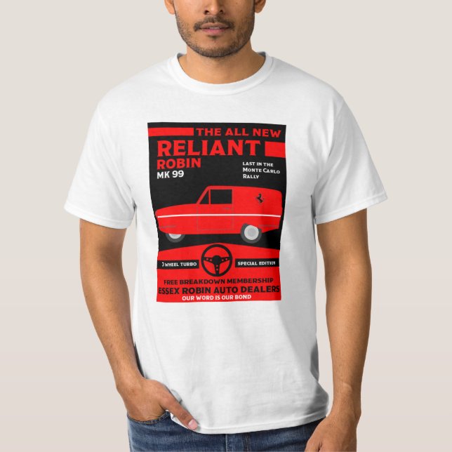 Reliant Robin Car T-Shirt (Front)