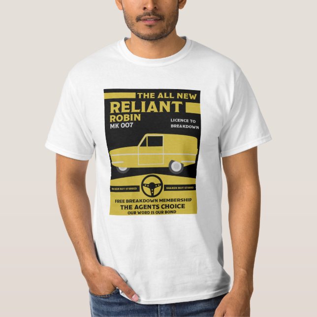 Reliant Robin Car T-Shirt (Front)