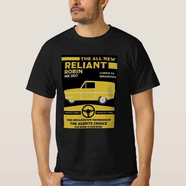 Reliant Robin Car T-Shirt (Front)