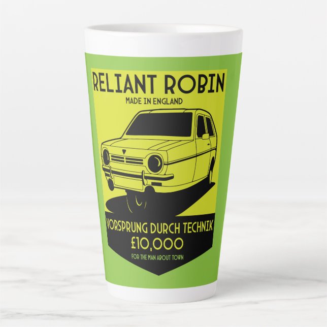 Reliant Robin Owners Club Latte Mug (Front)