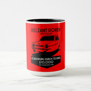 Reliant Robin Three Wheeled Car Mug