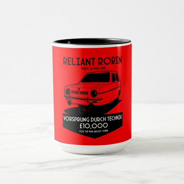 Reliant Robin Three Wheeled Car Mug (Center)