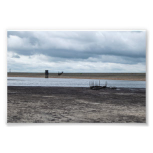 Relic of the Deep: Sunken Boat at Warland Dam Photo Print