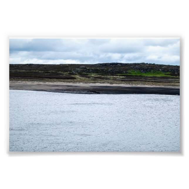 Relic of the Deep: Sunken Boat at Warland Dam Photo Print (Front)
