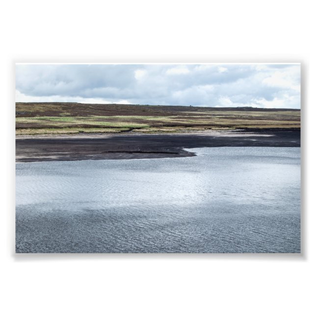 Relic of the Deep: Sunken Boat at Warland Dam Photo Print (Front)