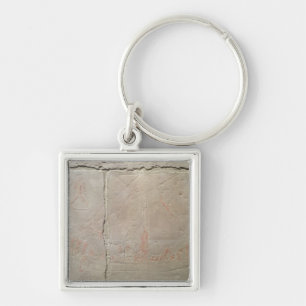 Relief depicting a boat journey key ring