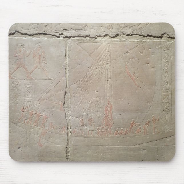 Relief depicting a boat journey mouse mat (Front)