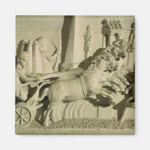 Relief depicting a chariot race magnet